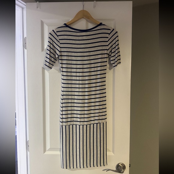 Striped Blue and White Dress - Picture 2 of 2